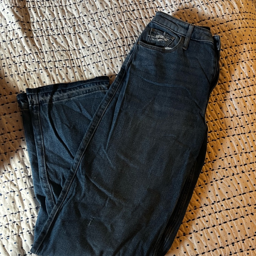Hollister Jeans, Dark Wash, WORN ONCE, size 5 Long